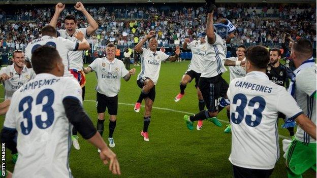 Real Madrid celebrate