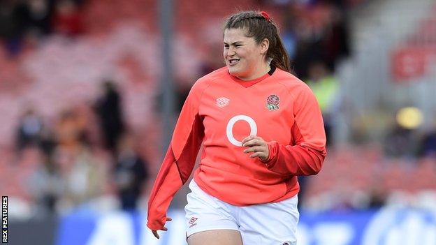 Maud Muir ahead of England's Six Nations match against Wales this April