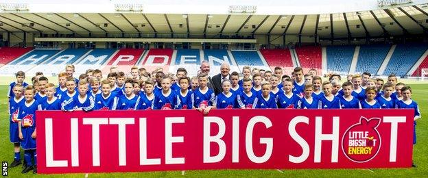 Brian McClair helped launched the latest intake of Scottish FA Performance School pupils in August