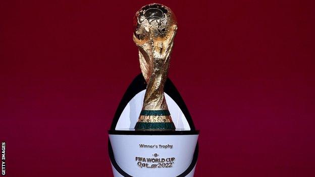 The World Cup trophy