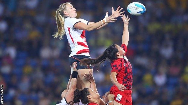 Alex Matthews jumps in a line-out