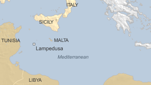 Lampedusa map