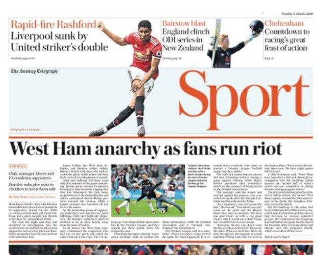 Sunday telegraph back page