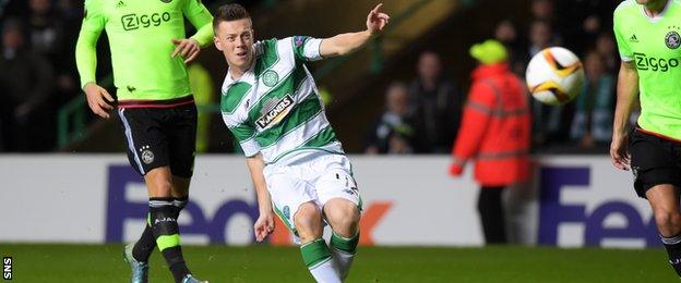 Callum McGregor scores for Celtic