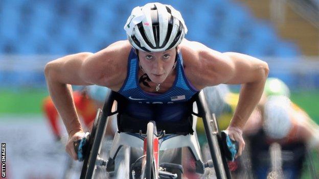 American wheelchair racer Tatyana McFadden