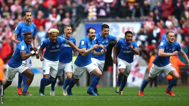 Portsmouth celebrate their victory