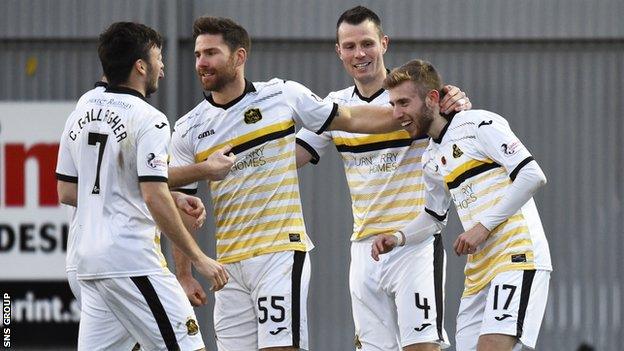 Dumbarton got the better of Raith Rovers at the weekend