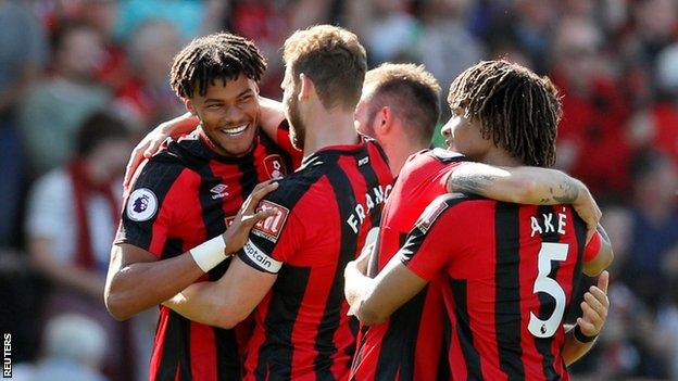 Bournemouth players celebrate