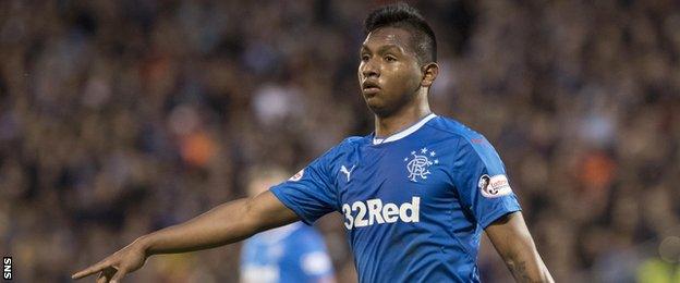 Rangers striker Alfredo Morelos