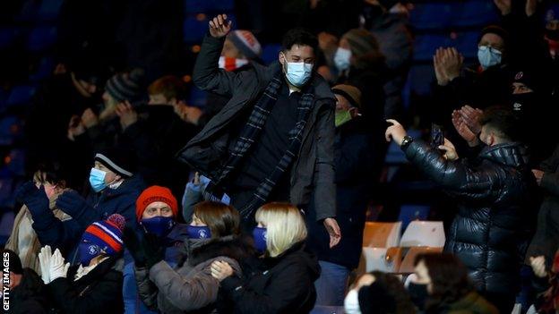 Luton Town fans at Kenilworth Road