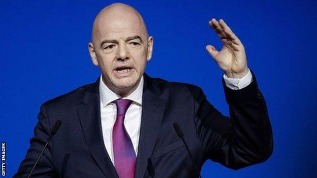 Fifa president Gianni Infantino