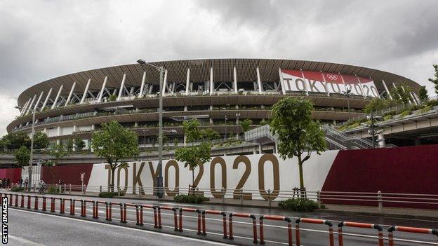 The Olympic Stadium in Tokyo