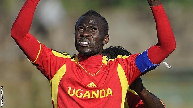 Uganda forward Emmanuel Okwi