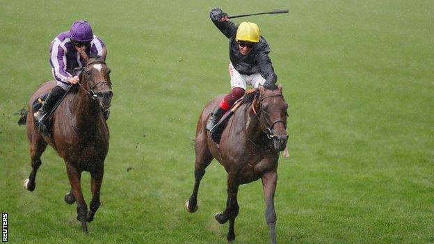 Crystal Ocean winning the Prince of Wales' Stakes