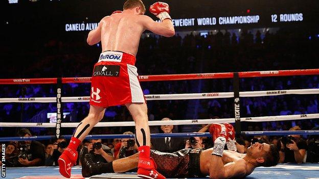 Canelo Alvarez and Amir Khan