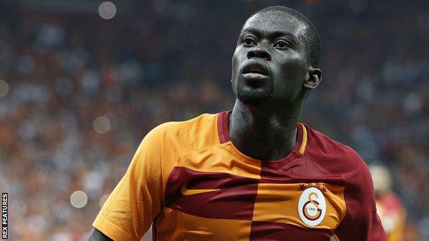 Badou Ndiaye playing for Galatasaray