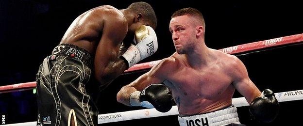 Ohara Davies against Josh Taylor