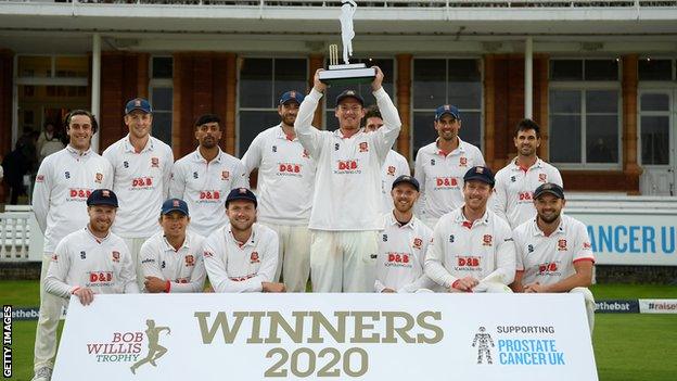 Essex Bob Willis Trophy winners