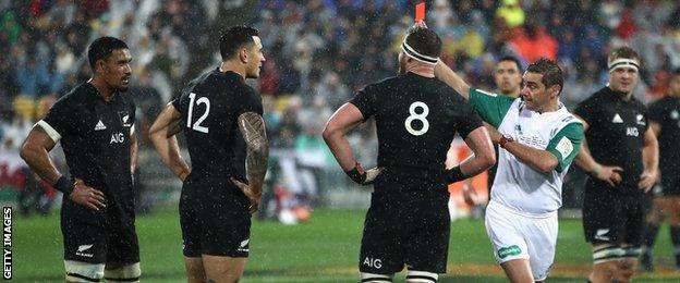 Sonny Bill Williams is sent off