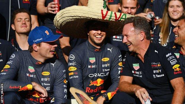 Red Bull team celebrate win