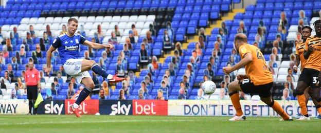 Gary Gardner scores his first goal for Birmingham