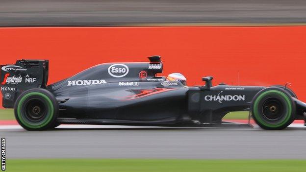 Fernando Alonso in the McLaren Honda