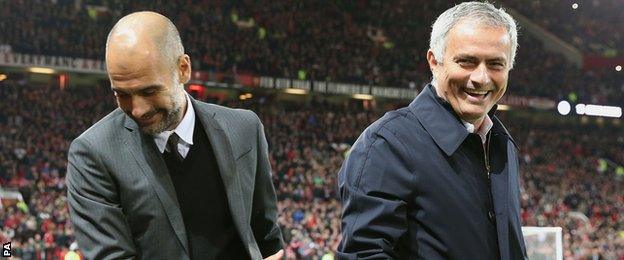 Jose Mourinho and Pep Guardiola