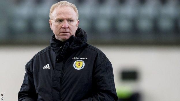 Scotland manager Alex McLeish