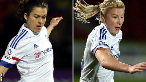 Karen Carney (left) and Beth England