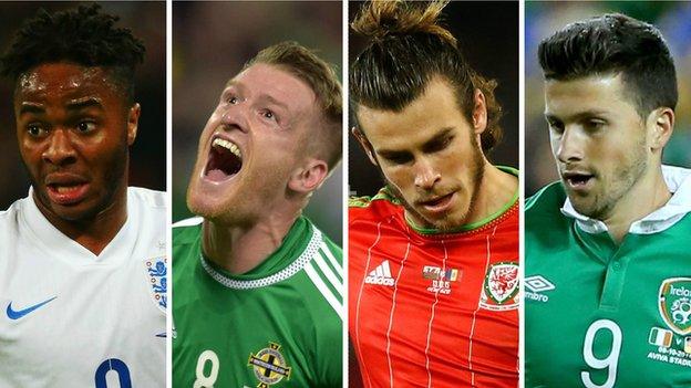 Raheem Sterling, Steven Davis, Shane Long, Gareth Bale