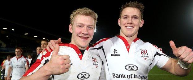 Ulster team-mates Stuart Olding and Craig Gilroy have been named in Joe Schmidt's starting line-up