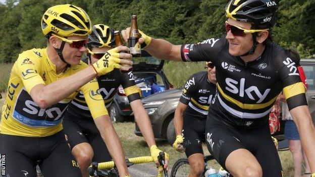 Chris Froome and Geraint Thomas