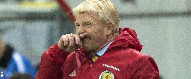 Scotland head coach Gordon Strachan