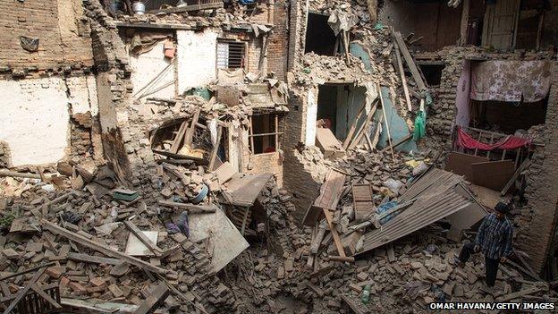 Aftermath of Nepal earthquake