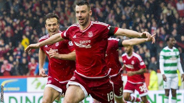 Paul Quinn scored a late winner against Celtic earlier this season