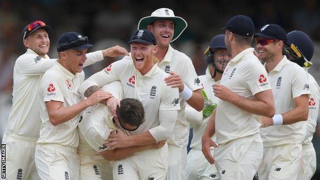 England celebrate