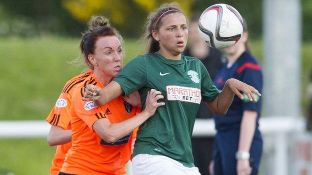 Glasgow City and Hibernian meet at Airdrie's Excelsior Stadium on Sunday