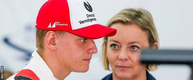 mick schumacher and sabine kehm