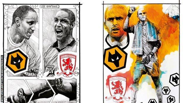 Jody Craddock's tribute to Paul Ince on the front cover for Saturday's opening home game with Middlesbrough (left) was replaced by one in honour of another former Wolves team-mate Carl Ikeme when he heard about the goalkeeper's battle against leukaemia