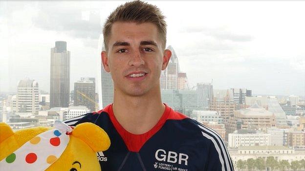 Max Whitlock and Pudsey jump for Children in Need