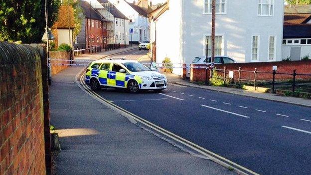 Police seal off part of Great Dunmow