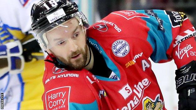 Colin Shields scored the Giants' third goal in the win over Fife Flyers