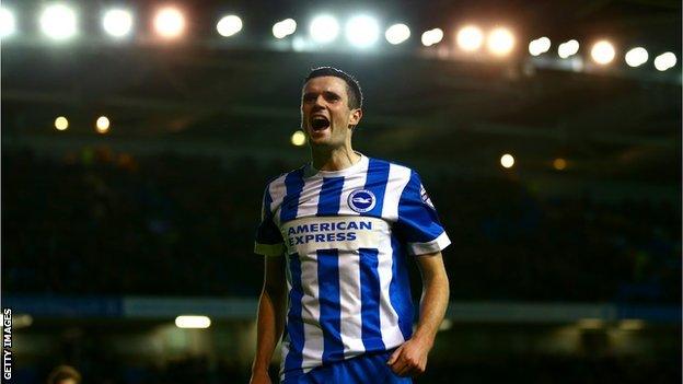 Jamie Murphy in action for Brighton in their promotion winning Championship campaign last season.