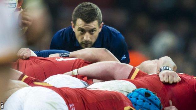 Greig Laidlaw against Wales