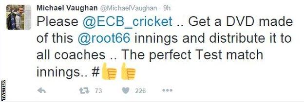 Michael Vaughan tweet