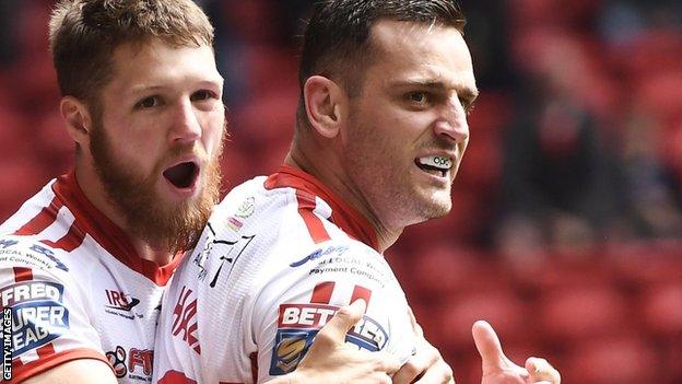 Hull KR celebrate a try