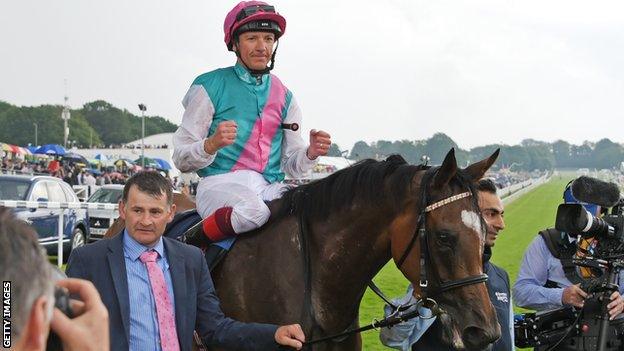 Frankie Dettori has completed a classifc double on Enable