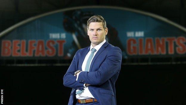 Adam Keefe was Belfast Giants captain before being appointed as coach last summer