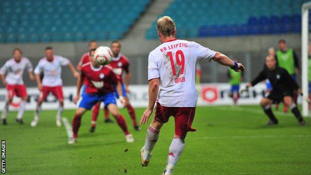 RB Leipzig playing at their new ground in 2010