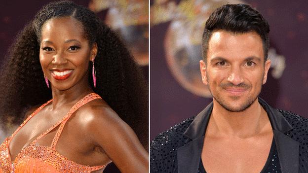 Jamelia and Peter Andre